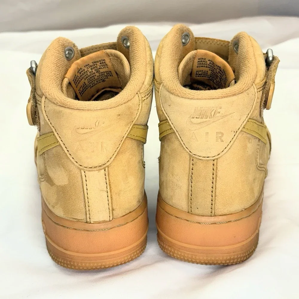 Nike Air Force 1 Mid '07 WB Men's Sz 7 Wheat Gum Sole Light Brown DJ9158 200
